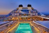 The pool deck of Seabourn Encore.