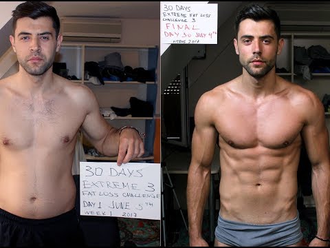 AMAZING 30 DAYS TRANSFORMATION - Extreme Fat Loss Challenge