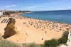Soak up the sun in one of the many coastal cities in the Algarve region of Portugal. Pictured: Albufeira.