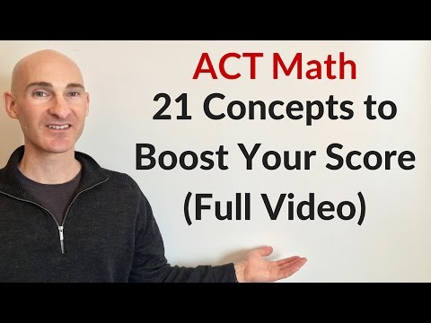 ACT Math 21 Concepts to Boost Your Score