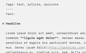 Screenshot: Markdown Syntax