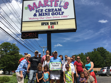 Martels Ice Cream and Mini Golf Got Cash Mobbed.