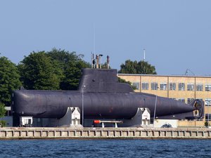 Submarine SÆLEN in Copenhagen, Denmark