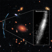 Hubble Pushed Beyond Limits to Spot Clumps of New Stars in Distant Galaxy