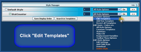 vBulletin - Edit Templates
