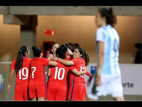 Goles Chile 5 - 0 Argentina Futbol Femenino 24-10-2017