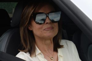 Lisa Wilkinson leaves her Neutral Bay house. She has just left Channel Nine (9) for Channel Ten (10). Pic by Nick Moir ...