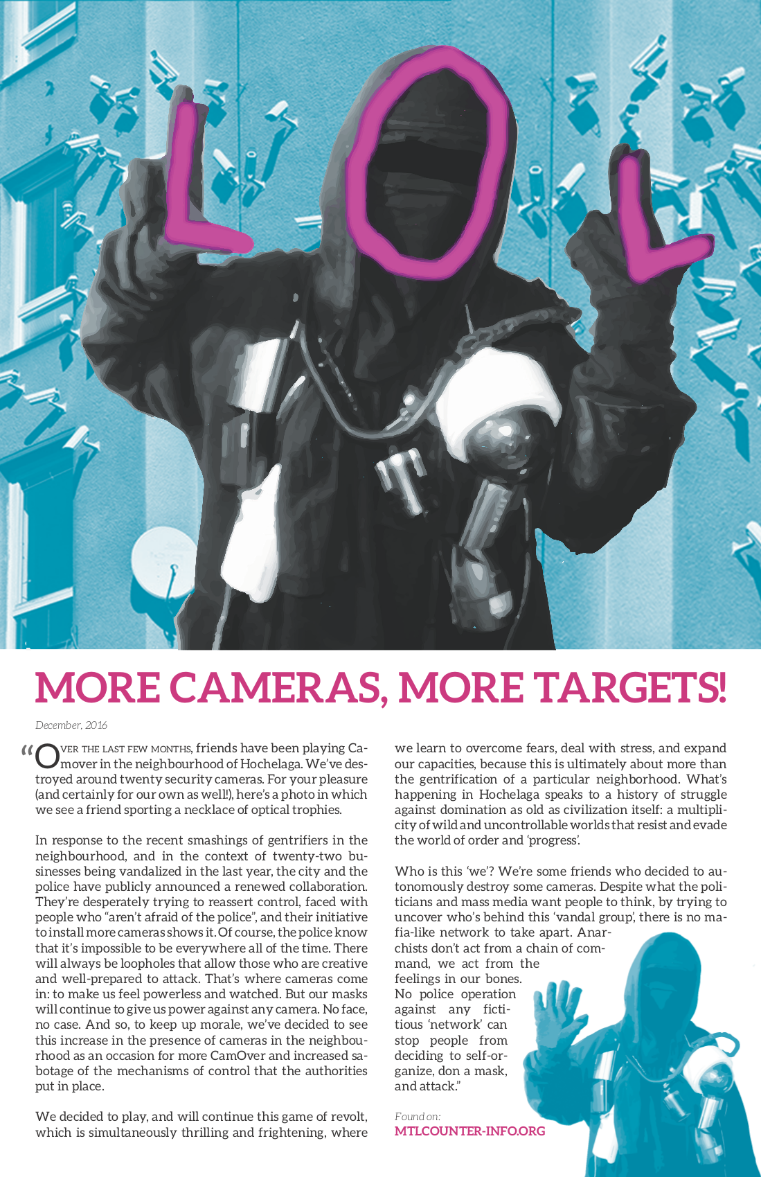 More cameras, more targets!