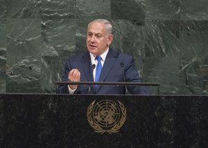 Benjamin Netanyahu addresses the general debate of the General Assembly’s seventy-second session.