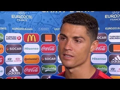 Portugal 1-0 France - Cristiano Ronaldo Post Match Interview - European Championships!