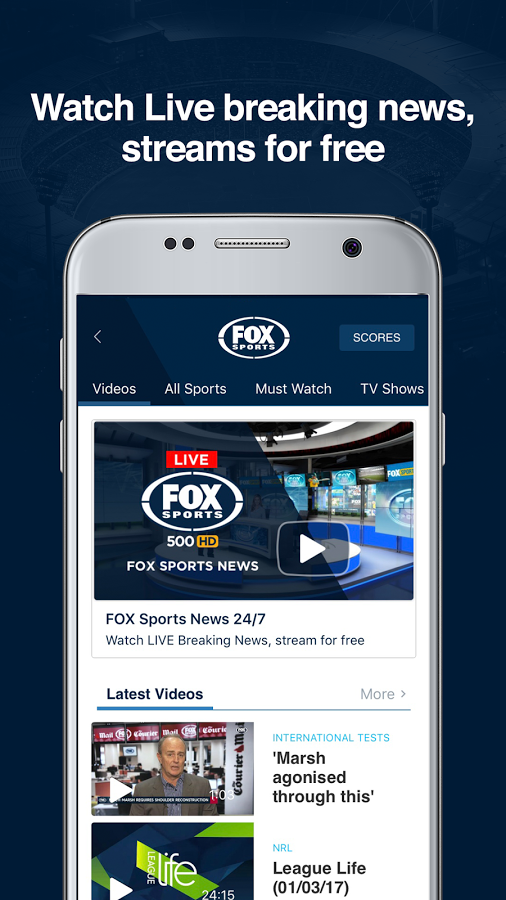   Fox Sports - AFL, NRL & Sports - στιγμιότυπο οθόνης 