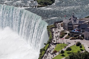 The Horseshoe Falls at Niagara Falls, Ontario.