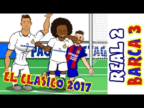 2-3! 🎤THE SHAPE OF MESSI🎤! Real Madrid vs Barcelona (El Clasico 2017  Parody Goals and Highlights)