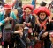 A group of women from the Red Dao tribe in Sapa Northern Vietnam. 