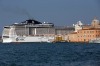 FILE - In this Sept. 27, 2014 file photo a cruise ship transits in the Giudecca canal, in The Italian government and ...