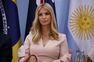 Ivanka Trump listens during the Women's Entrepreneurship Finance event at the G20 Summit, Saturday, July 8, 2017, in Hamburg.