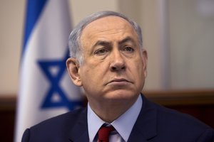 Israeli Prime Minister Benjamin Netanyahu attends the weekly cabinet meeting in his Jerusalem office. Israel's Benjamin Netanyahu should be upbeat these days: The economy is growing, his opposition is weak and the incoming Trump Administration seems friendly, even to the much-maligned Jewish settlements in the West Bank. Instead, the long-serving leader is mired in a series of eye-popping corruption investigations in a country that has already jailed a prime minister and president.