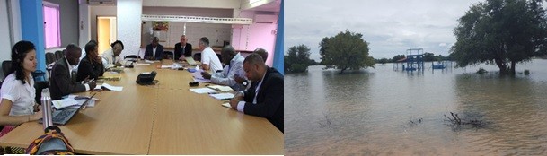 Comité de Pilotagem Técnico para o Projecto Promoção do Desenvolvimento Resiliente ao Clima e Reforço da Capacidade de Adaptação  para Supotar Riscos de Desastres na Bacia Hidrográfica do Rio Cuvelai, Angola analisa a execussão do Projecto