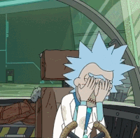 rick and morty facepalm GIF