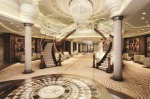 The lobby on Regent's Seven Seas Explorer.