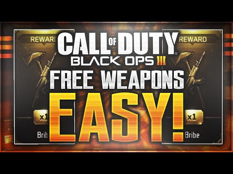 FREE WEAPONS EASY! HOW TO GET EASY "WEAPON BRIBE" SUPPLY DROPS! (BO3 Free Weapons Easy)