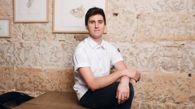 Portrait of Josh Niland of Saint Peter in Paddington. Tuesday 3rd October 2017. Photograph by James Brickwood. SMH GOOD FOOD 171004