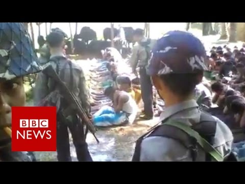 Myanmar police officers detained over Rohingya beatings video - BBC News