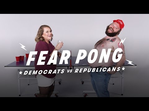 Democrats & Republicans Play Fear Pong (Chelsea vs. Tom)