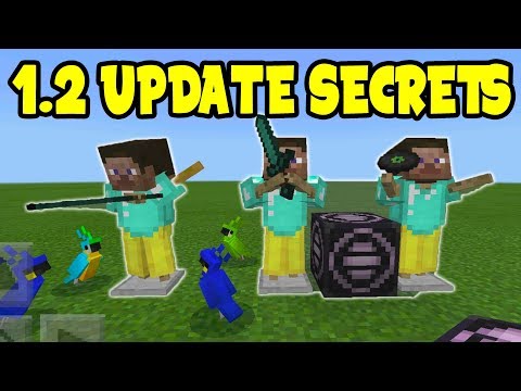 MINECRAFT POCKET EDITION 1.2 UPDATE SECRETS! // Minecraft PE 1.2 UPDATE SECRET FEATURES!