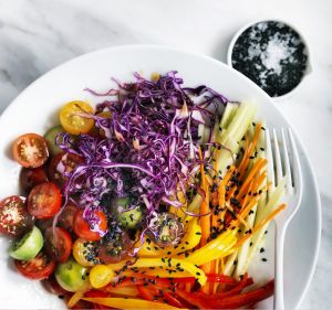 Adam Liaw's rainbow salad recipe.