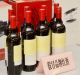 Bottles of counterfeit Penfolds wine being sold through Alibaba, shown at a press conference in Shangha. 