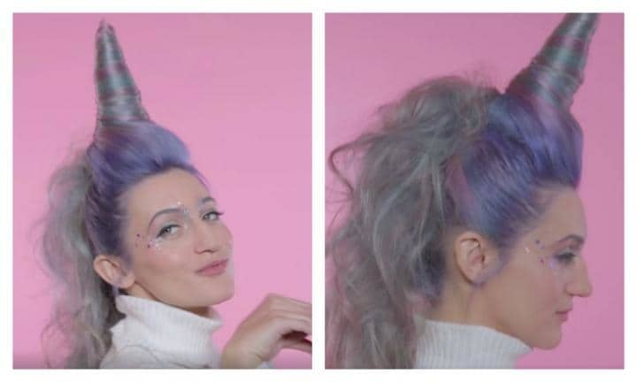 Yes, my daughter is obsessed with unicorns but this hair trend is too much