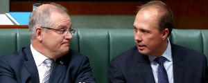 Treasurer Scott Morrison and Immigration Minister Peter Dutton have flagged a new battleground in the wake of same-sex ...