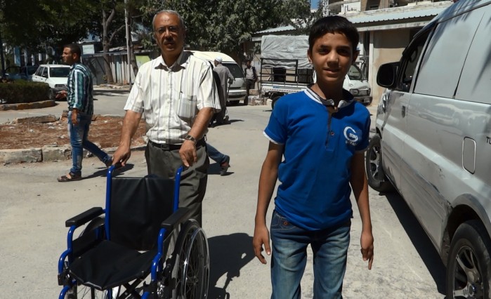 Aleppo: Abd Al-Hadi learns to walk again