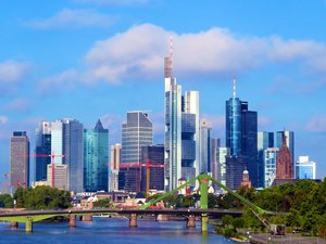 File - Frankfurt Skyline, Germany. Frankfurt is the financial capital of Germany.