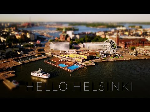 Hello Helsinki (4k - Aerial - Time lapse - Tilt shift)