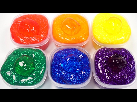 ABC Song l How To Make Rainbow Color Foam Jiggly Clay Slime l kid songs