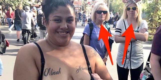 A breastfeeding mom who was shamed at Disneyland clapped back