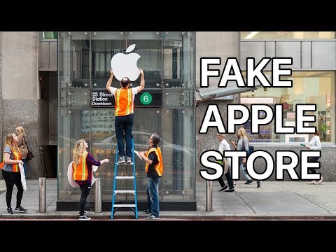 Waiting in Line for the iPhone X at a FAKE Apple Store