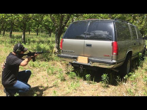 AR-15 VS SUV GMC  - SHOOTING AR-15