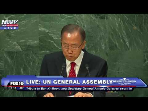 EMOTIONAL: Ban Ki-Moon Speaks to UN General Assembly in FINAL ADDRESS as Secretary General -FNN