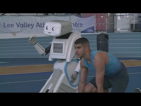 Olympic sprinter Adam Gemili loses race against robot