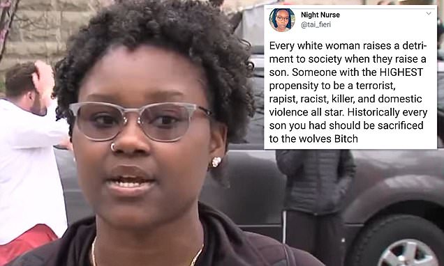 Indiana nurse claims white women raise 'rapist' sons