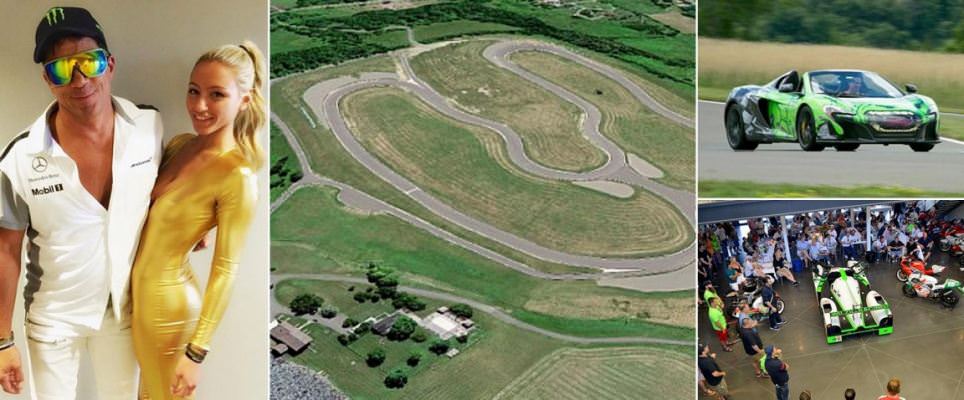 Banking heir turns backyard into a Formula One racetrack