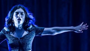 Lorde performing in her Melodrama world tour.