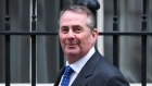 Liam Fox in Downing Street earlier this month. 