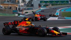 Red Bull driver Daniel Ricciardo had to pull out after 35 laps in Abu Dhabi.