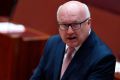 Attorney-General George Brandis during the debate demolishing the last significant bastion of legal discrimination on ...