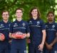 New boys: Jarrod Garlett, right, is part of the Blues' 2017 draft class.