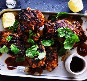 Spicy barbecue chicken.